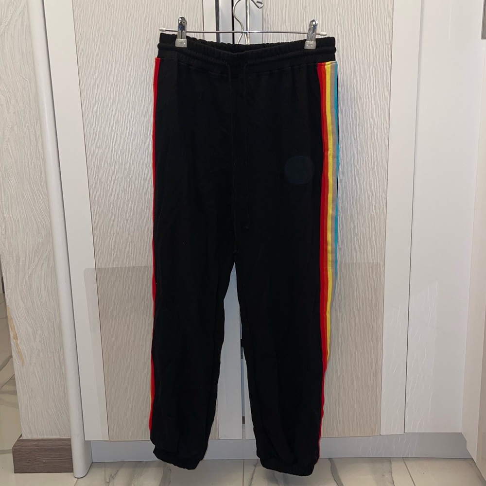Wild honey rainbow stripe sweatpants/jogger